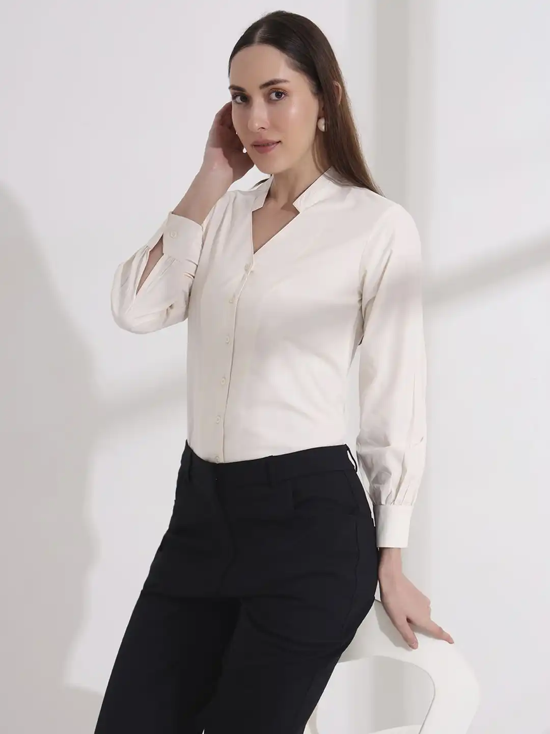 formal dress shirts women Blouse Opaque White Shirt Buy All About You Formals Opaque Shirt For Mon Cheri mother of the bride