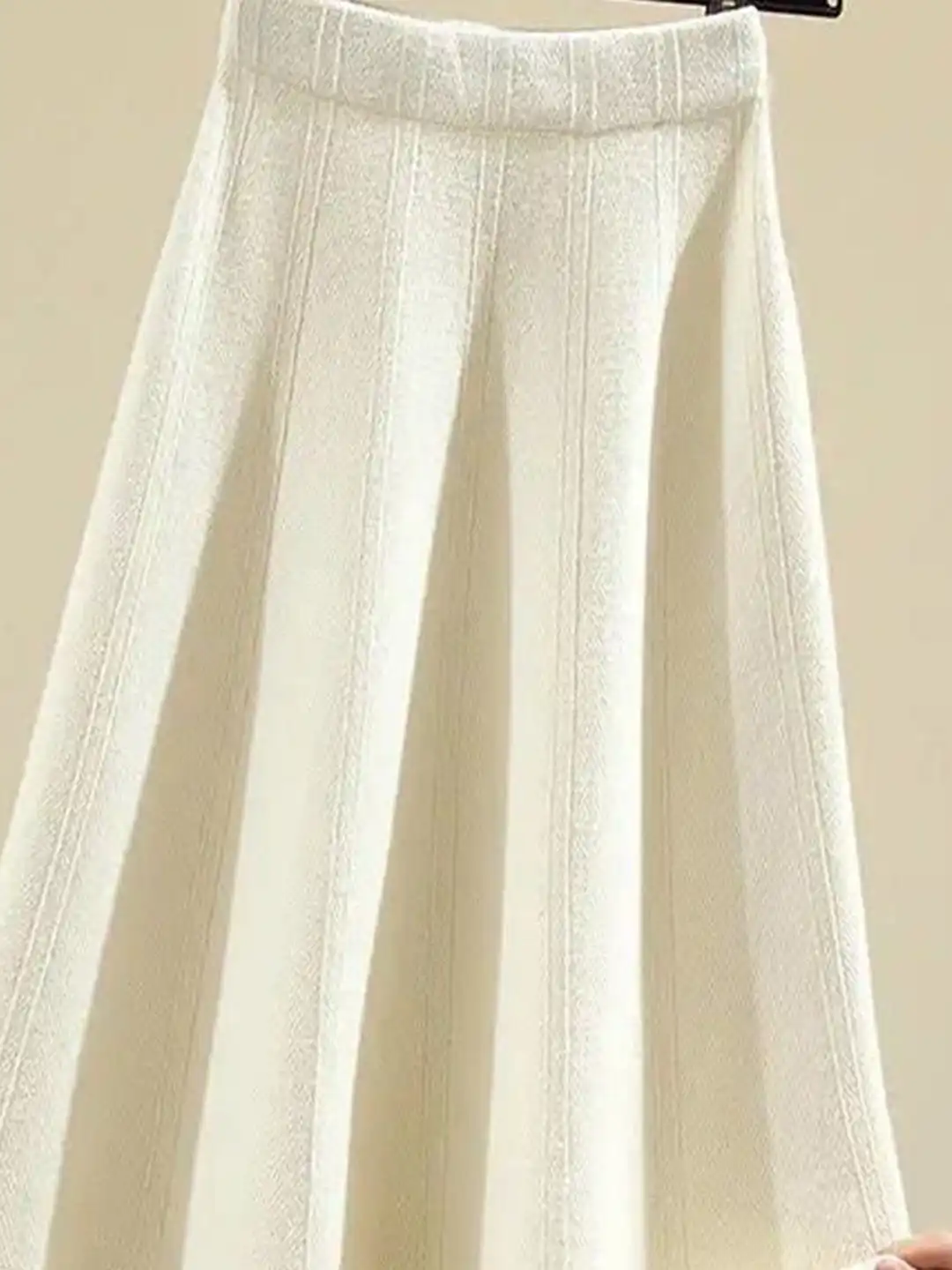 jacquard knit skirt（ivory） Buy Miss Mosa By Akanksha Women Beige Lebia Statement Woolen