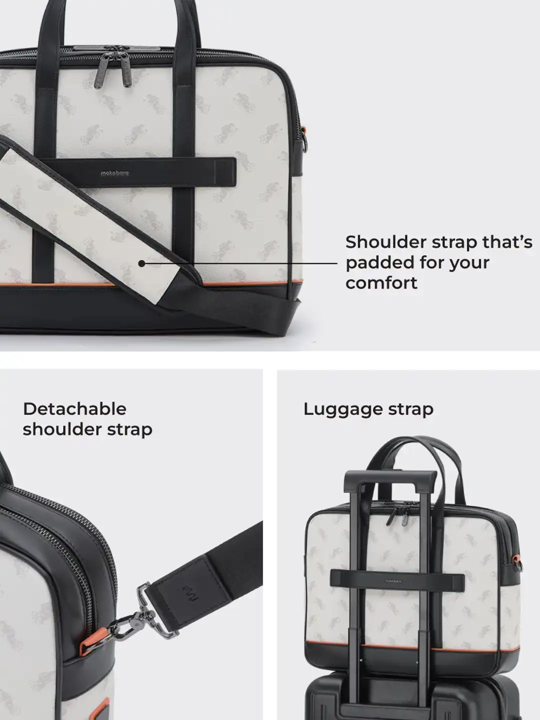 Buy MOKOBARA Unisex The Teppanyaki Briefcase Structured Canvas