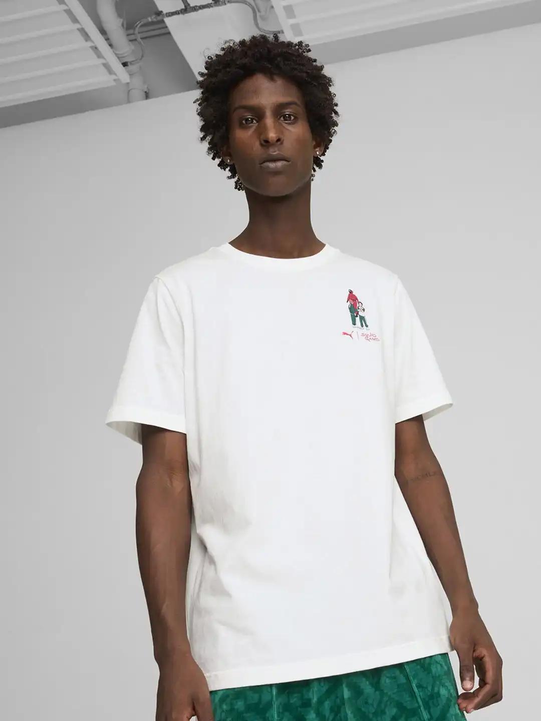 Buy Puma Men x SQUID GAME Graphic Printed Cotton Casual T-Shirt