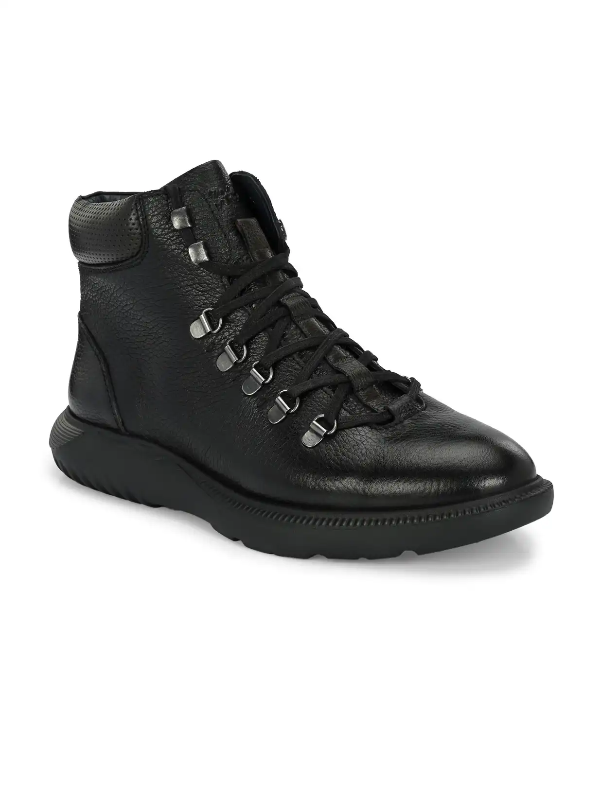Buy Hitz Men Leather Lace up Casual Mid-Top Boots - Boots for Men