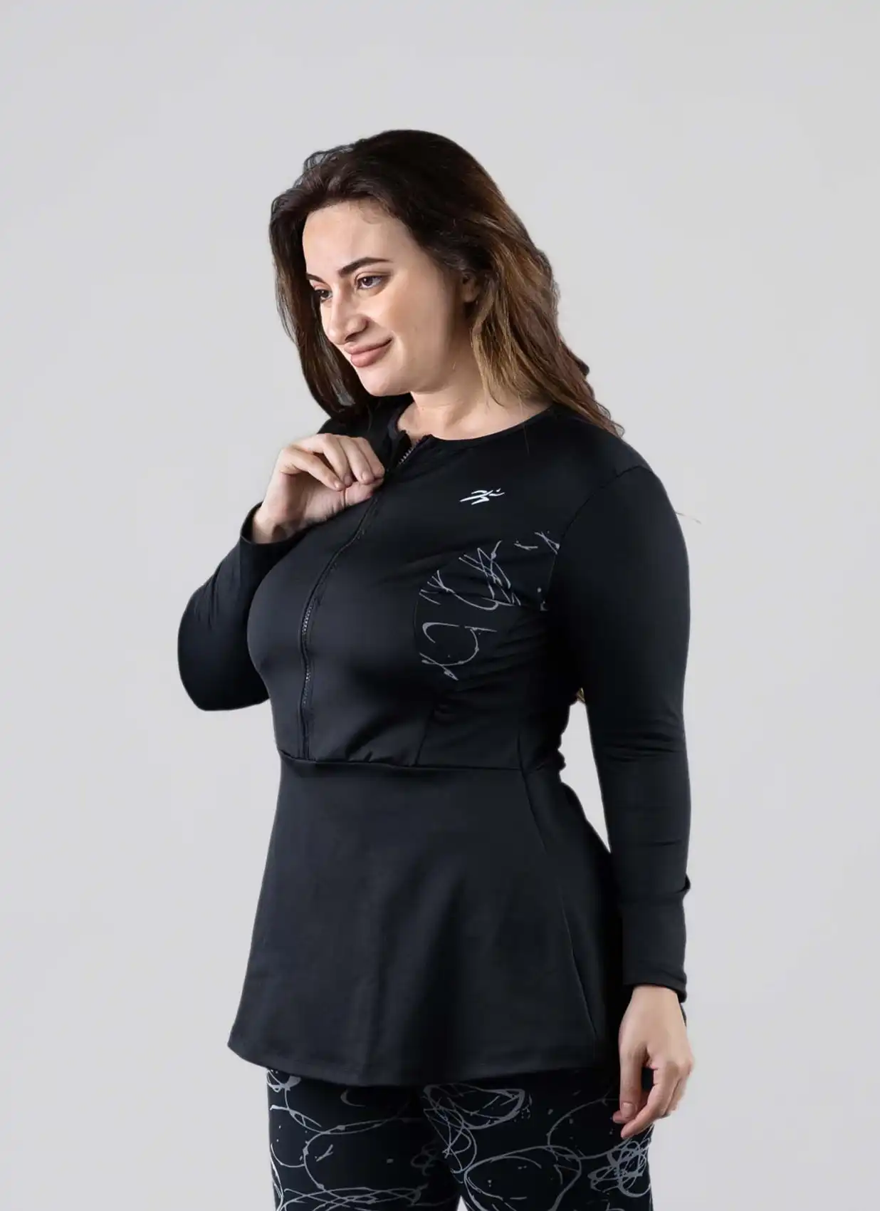 Buy Keepfit Women 2 Piece Long Sleeved Zippered Padded Rashguard