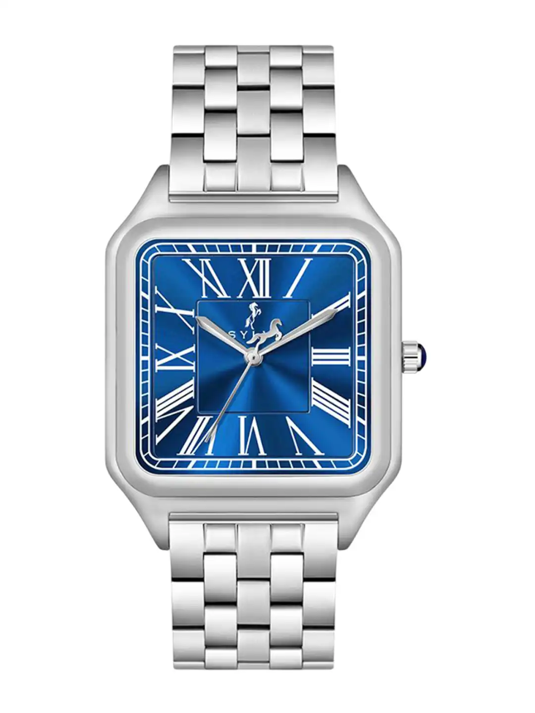 Buy Sylvi Men Patterned Dial & Stainless Steel Straps Analogue