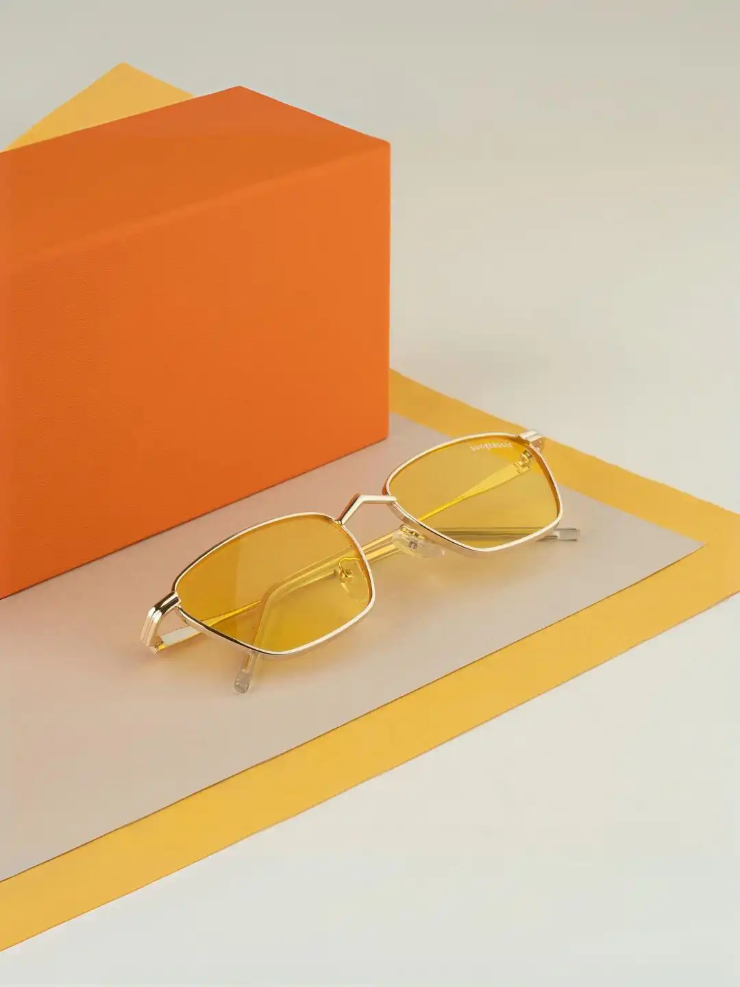 Buy SUNGLASSIC Unisex Rectangle Sunglasses with UV Protected Lens