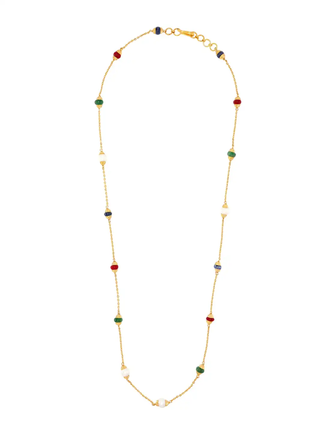 Buy BHIMA 22K BIS Hallmark 916 Purity Yellow Gold Designer Pearl