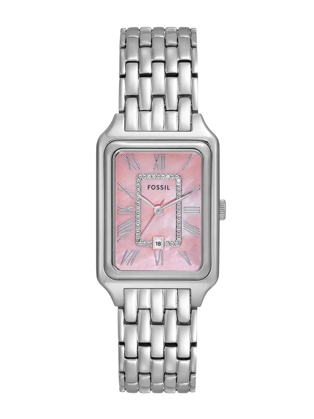Buy Fossil Raquel Women Embellished Dial & Reset Time Analogue