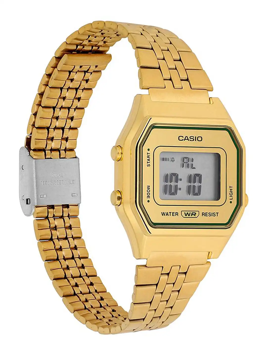 Buy CASIO Women Dial & Stainless Steel Cuff Straps Digital Watch