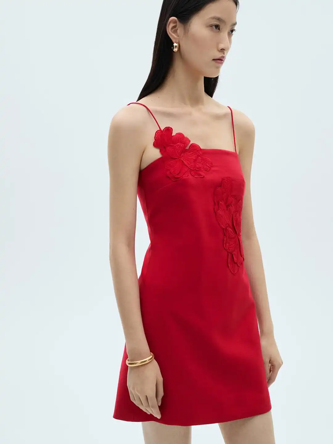 Buy MANGO Floral Applique Detail Shoulder Straps Sheath Mini Dress - Dresses for Women 32034806 | Myntra Buy MANGO Floral Applique Detail Shoulder Straps Sheath Mini Dress - Dresses for Women 32034806 | Myntra