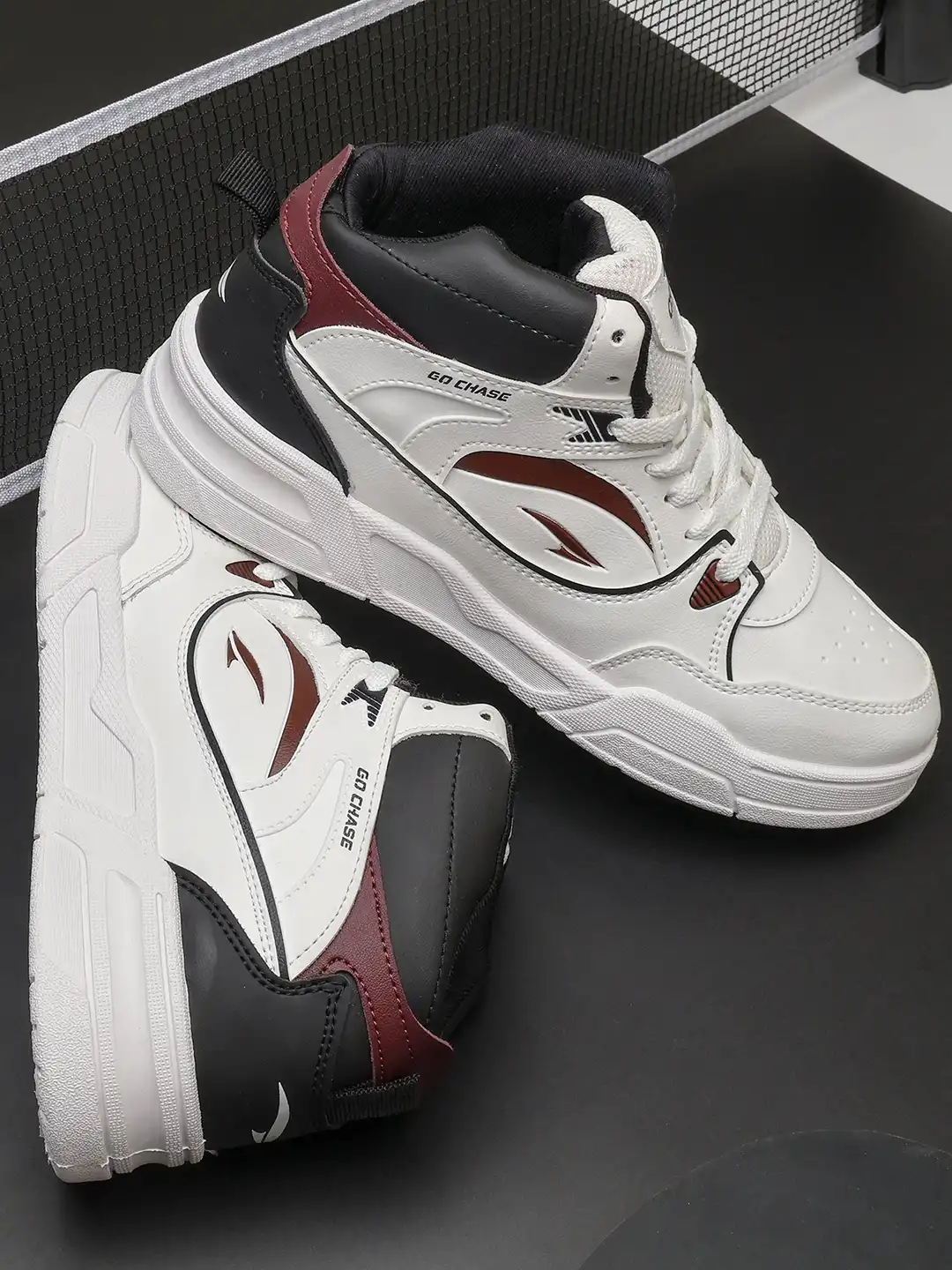 Buy ASIAN Tango-11 Men Mid Top Colourblocked Sporty Casual