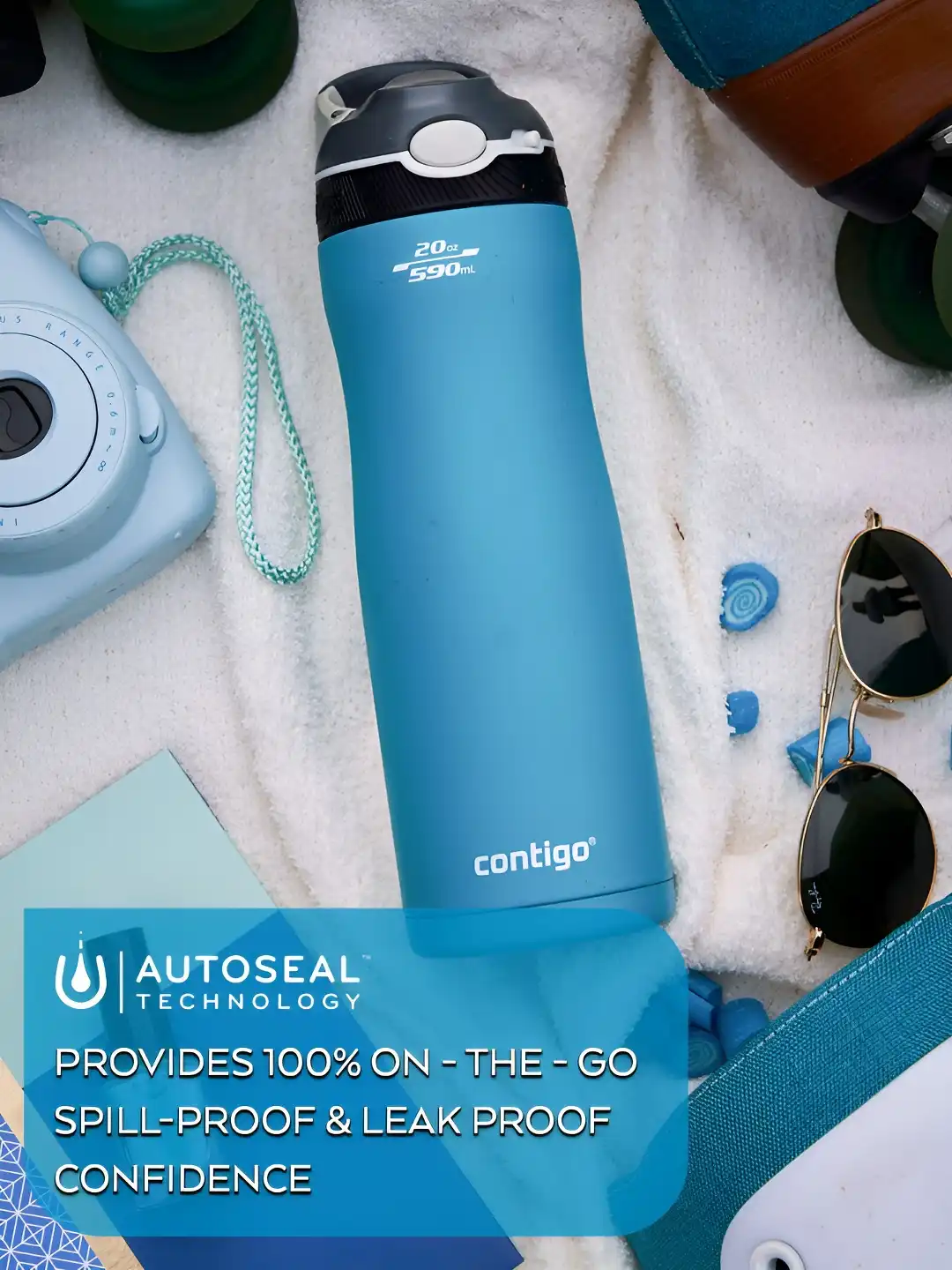Buy Contigo Stainless Thermosteel Double Wall Vacuum Insulated Water Bottle  590ml - Water Bottle for Unisex 35834011 | Myntra