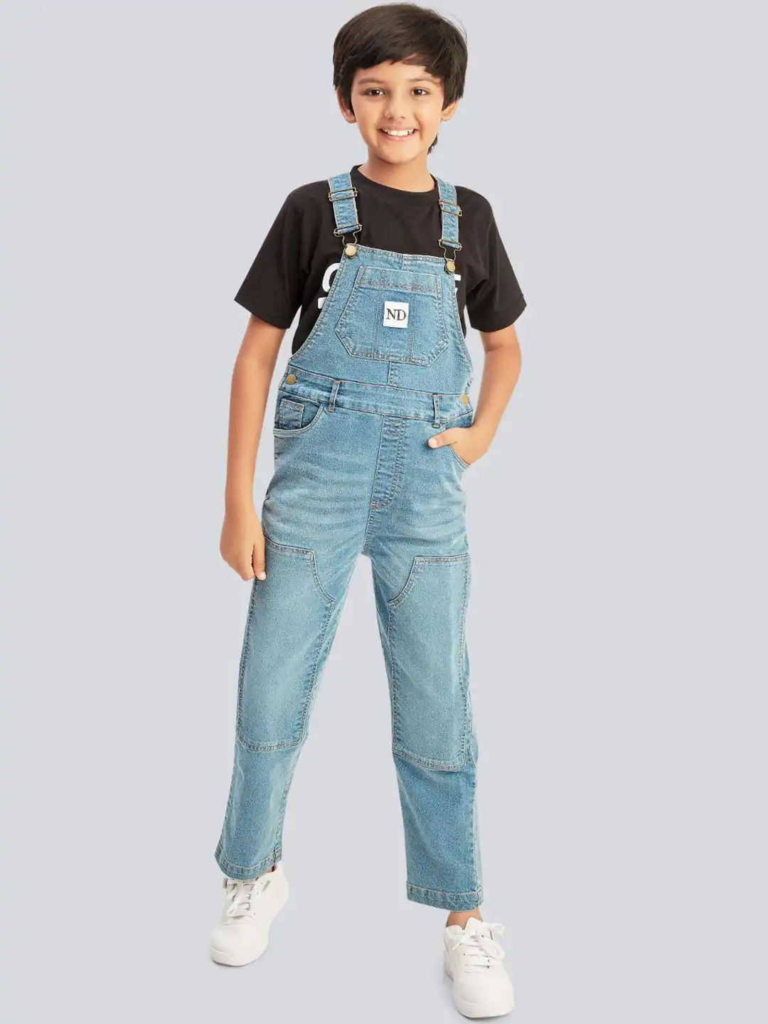 Buy Olele Boys Denim Dungaree - Dungarees for Boys 35881117 | Myntra