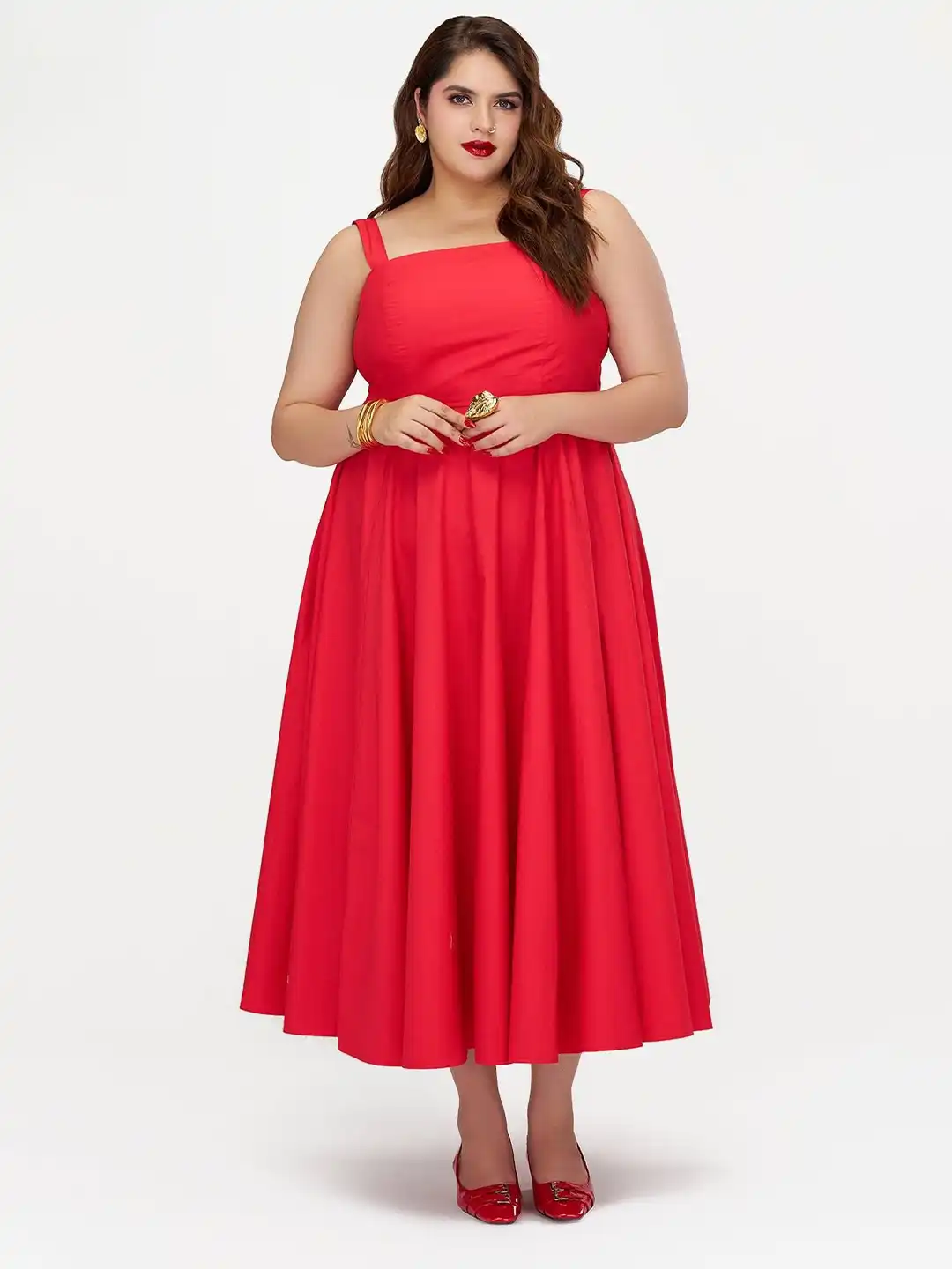 strapless open back dress Anthurium and Orchid Long Tank Hawaiian Dress