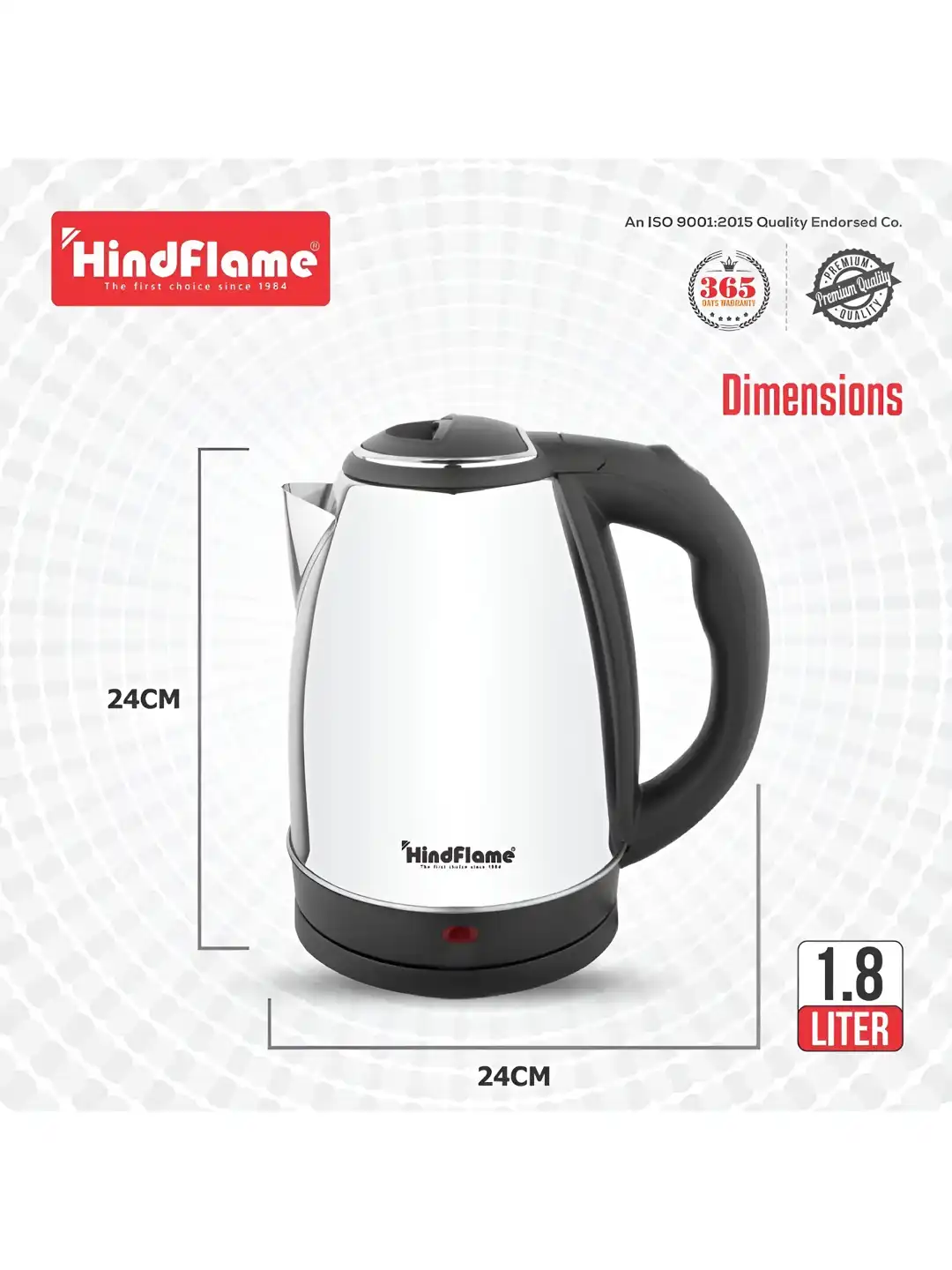 Buy Hindflame Dzire Unisex Stainless Steel Electric Kettle - 1.8 L