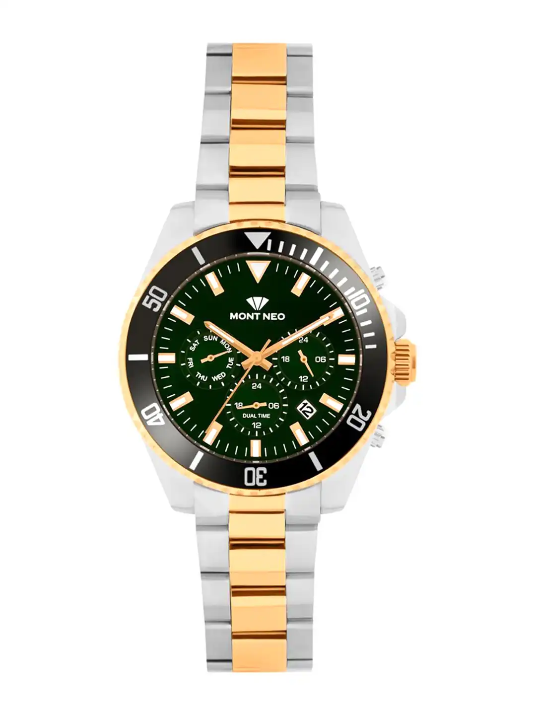 Buy MONT NEO Men Dial & Stainless Steel Bracelet Style Straps