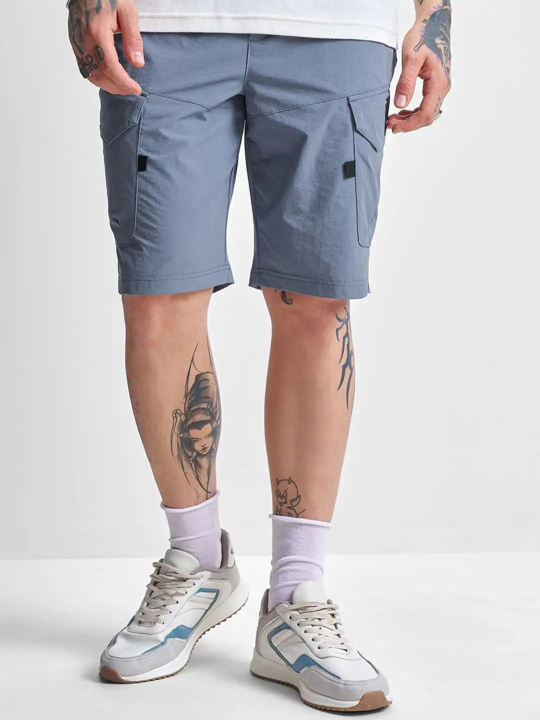 Buy Highlander Men Slim Fit Elasticated Pull Up Shorts - Shorts