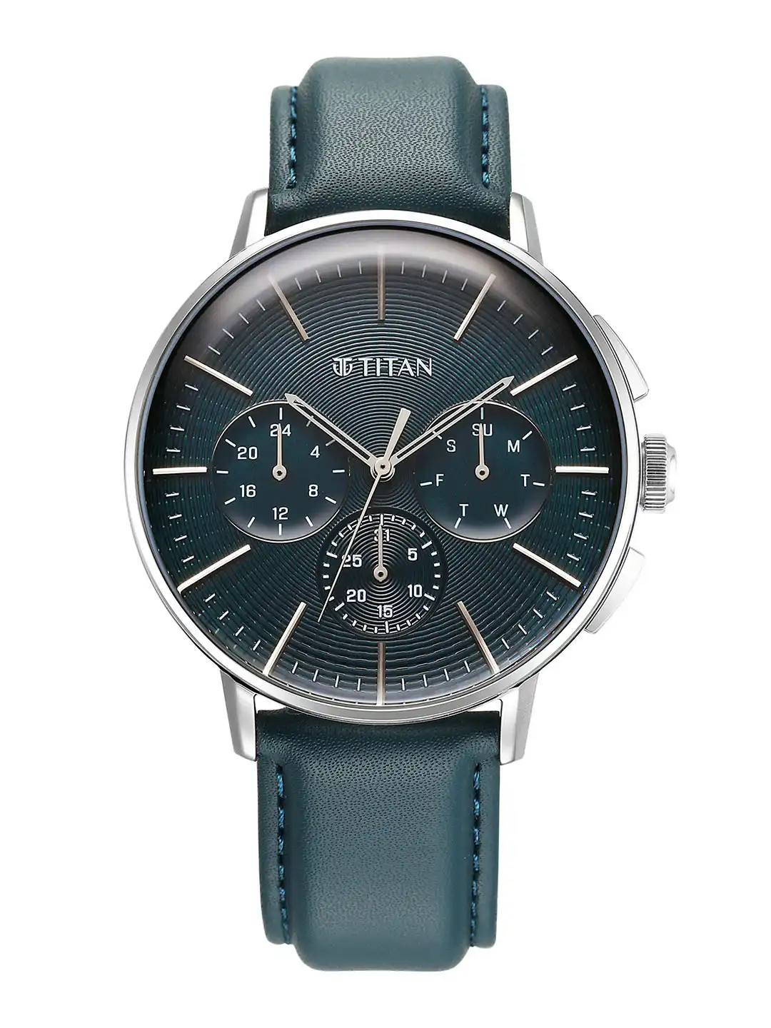 Buy Titan Men Dial & Stainless Steel Straps Analogue Watch