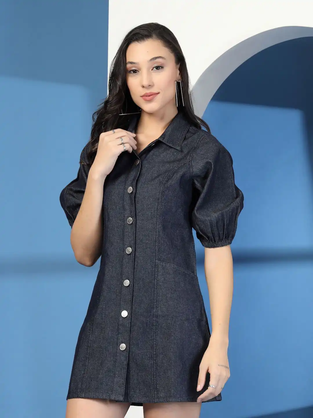 denim shirt dress primark Deal Puff Sleeve Mini Primark ladies Matrix Item Size:2X Roselyn Leather Dress Azazie Avelina Junior
