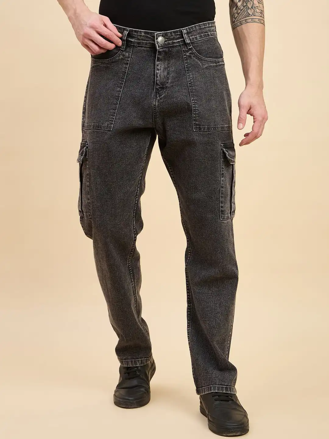 Buy STUDIO NEXX Men Straight Fit Mid-Rise Stretchable Jeans