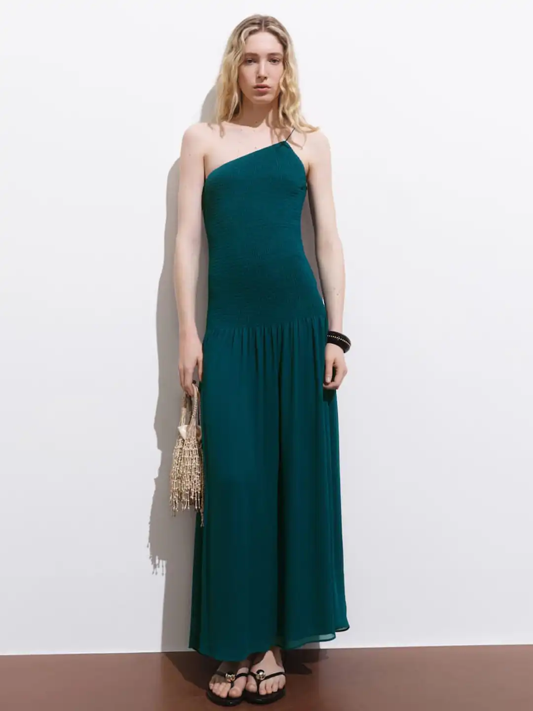 mango green one shoulder dress Buy Smocked Drop-Waist Maxi - Dresses for Women 34682946 men's formal footwear