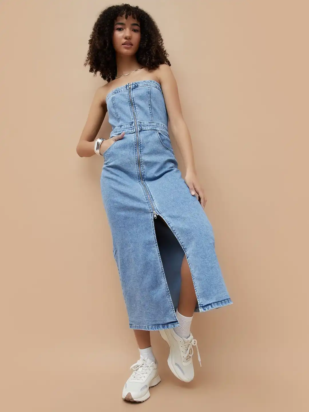 denim dress womenlifestyle POTILI Denim Dress for Women, Button Down Sleeveless Jean Dress A-line Casual Denim Romper at Amazon Women's Clothing store