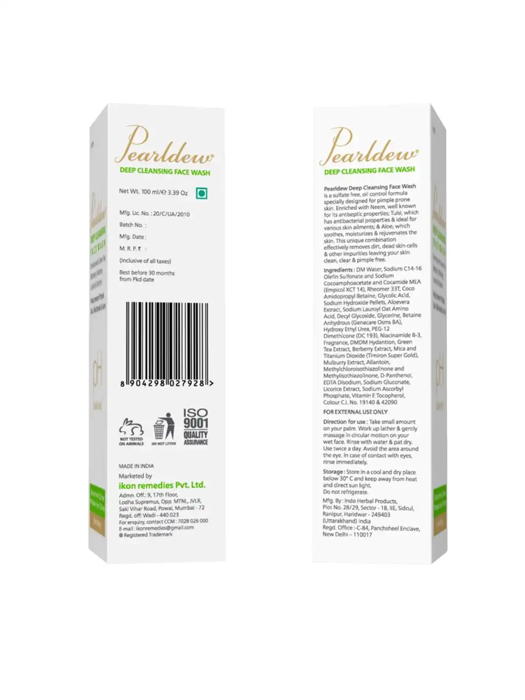 Buy Pearldew Deep Cleansing Face Wash - 100 ml - Face Wash and