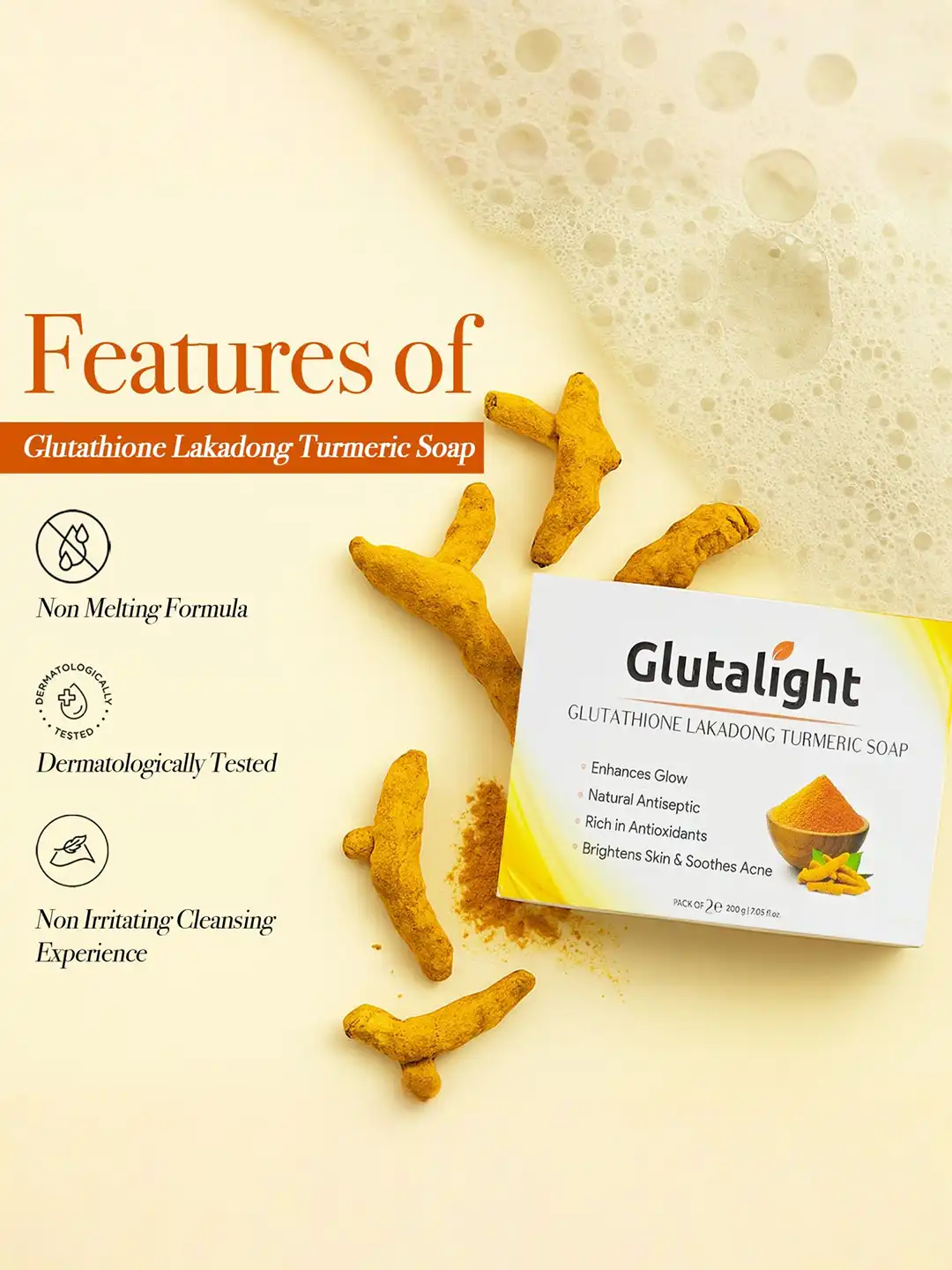 glutathione in turmeric Buy Glutalight Set Of 2 Glutathione Lakadong Turmeric Soap - 100 g Each -  Soap for Unisex 34645631