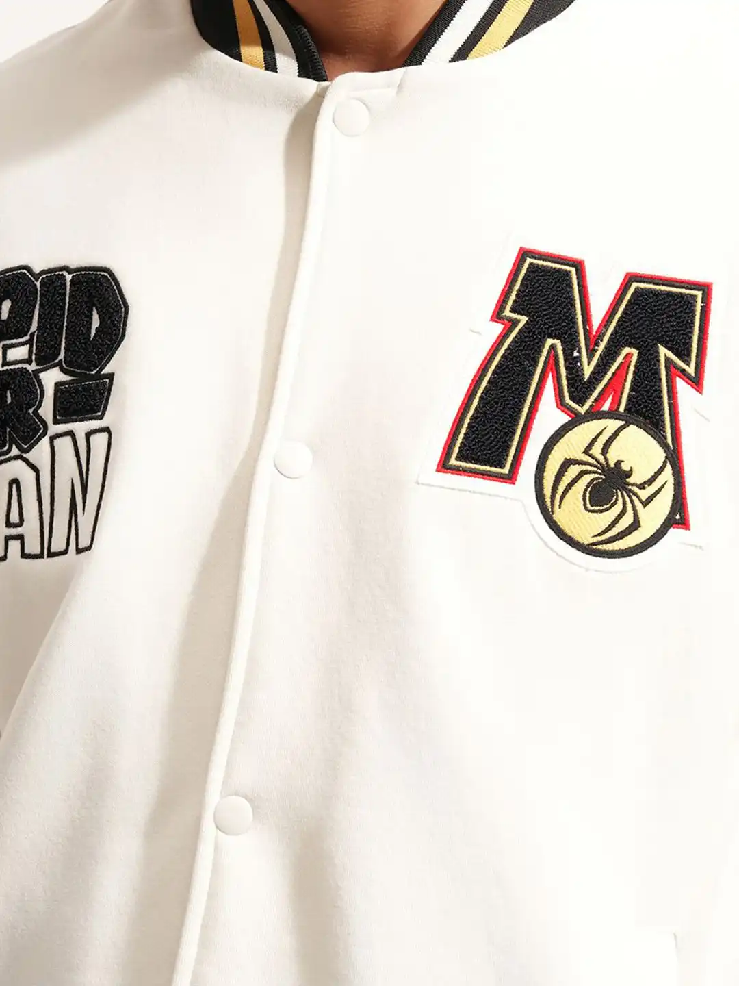 Buy HIGHLANDER Men Graphic Printed Oversized Cotton Varsity Jacket
