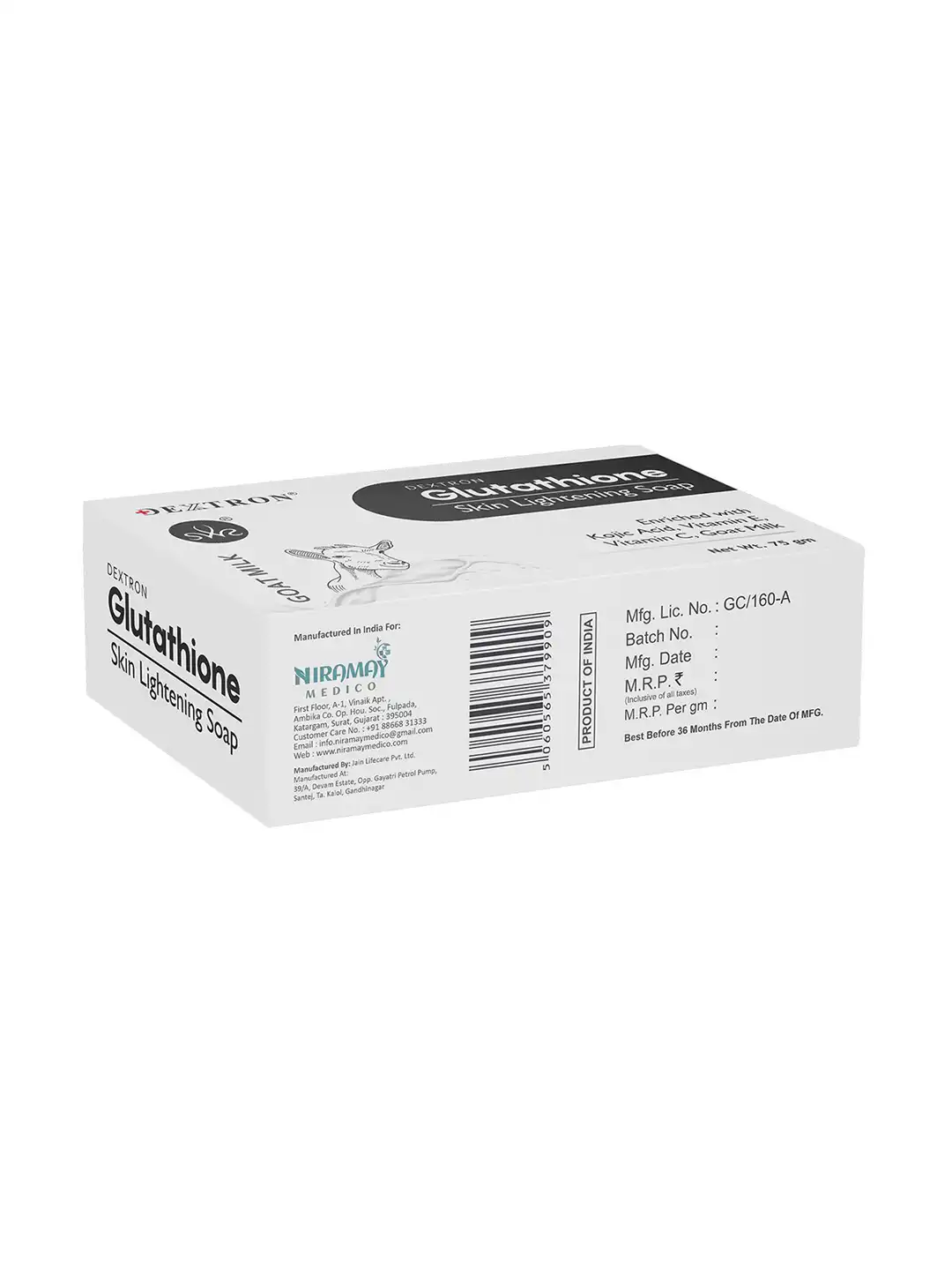 Buy Dextron Glutathione Skin Lightening Soap With Kojic Acid & Vitamin E - 75 g - Soap for Unisex 34764322