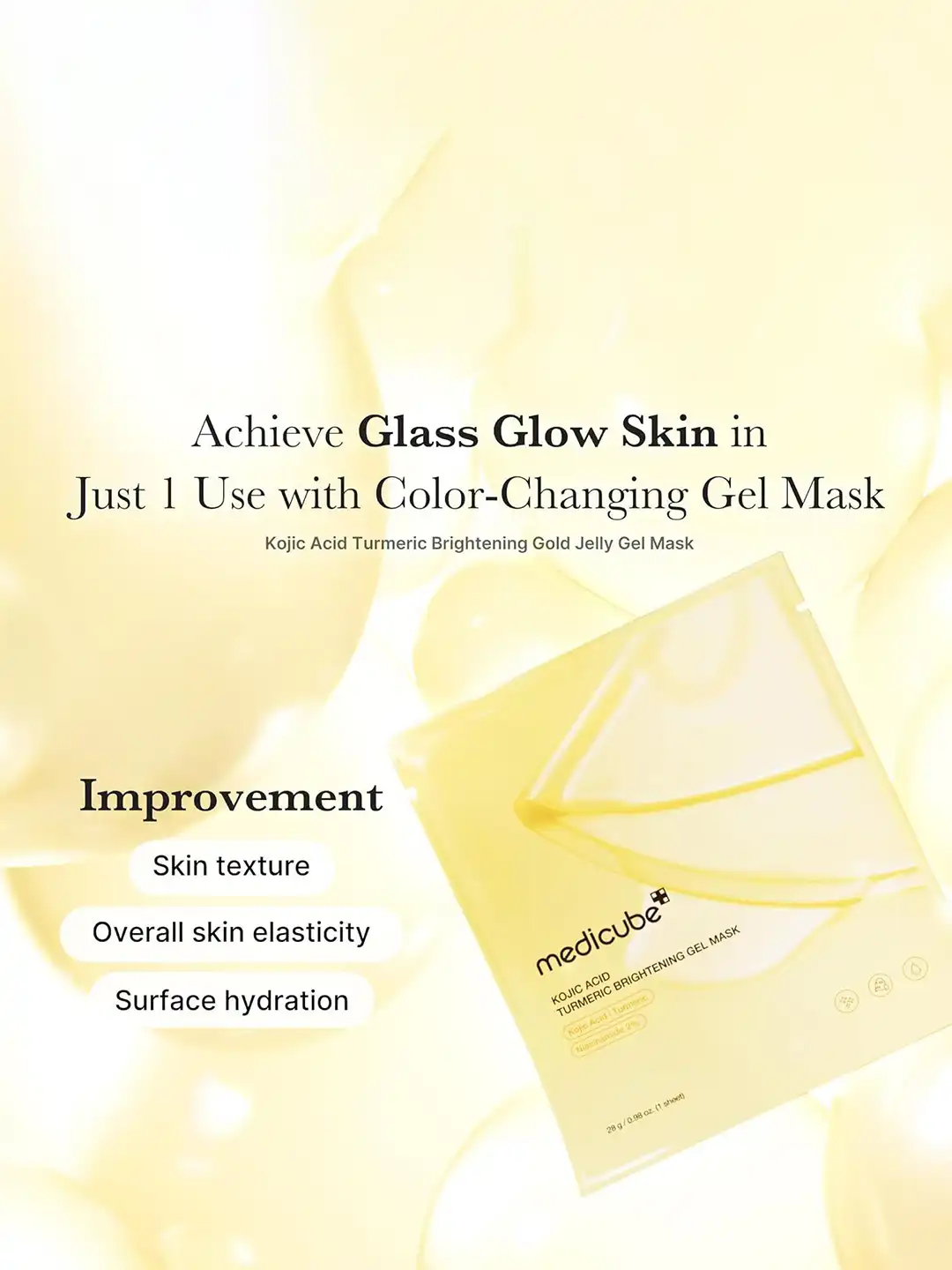 Buy Medicube Kojic Acid Turmeric Brightening Gel Mask - 28 g