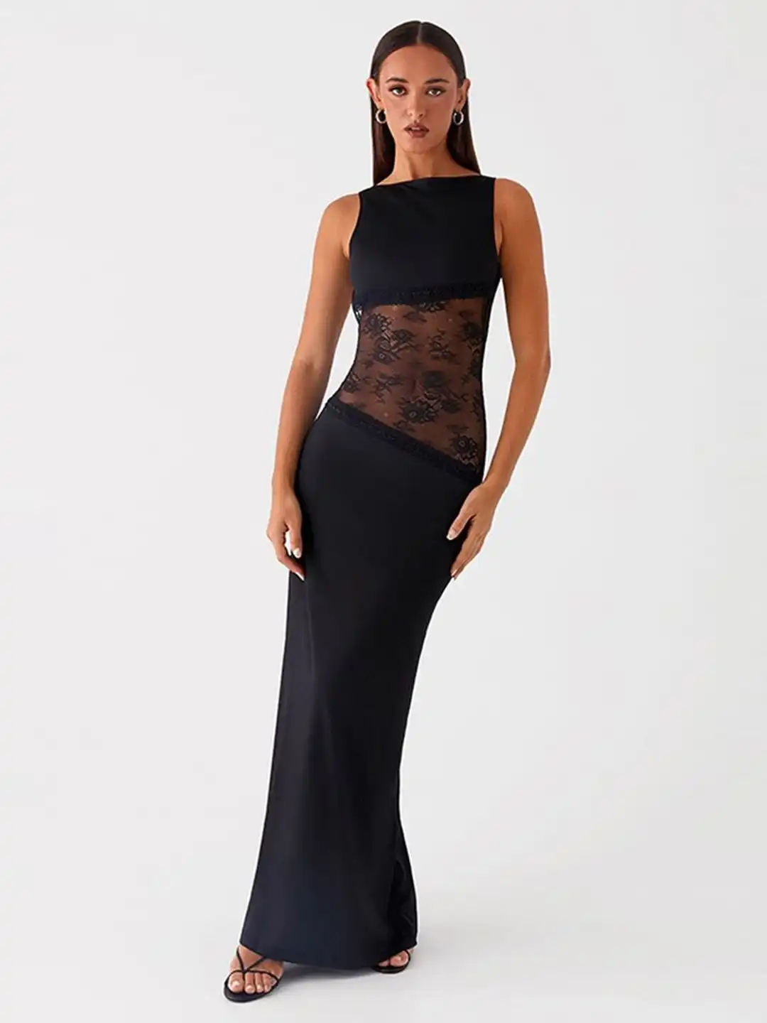 sheer bodycon maxi dress Buy LULU & SKY Women Floral - Dresses for Women 34820081 print maxi dress with miabellacouture Black Dress Breakfast at Size:2X(22)