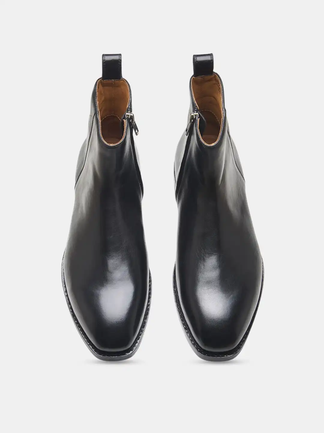 Buy KOZASKO Men Goodyear Welted Chisel Toe Zipper Chelsea Boots