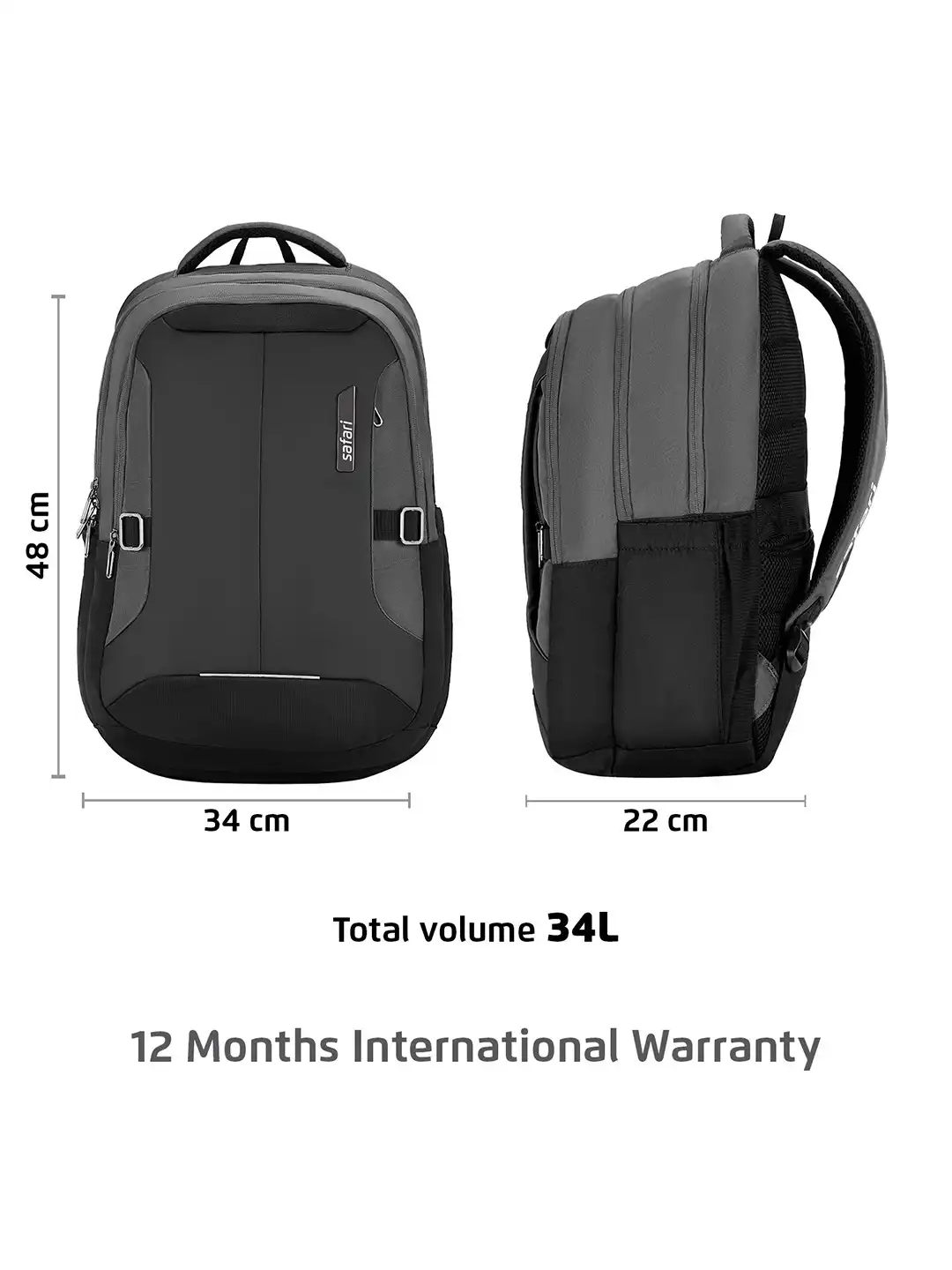 Buy Safari Spade 34L Unisex Formal Laptop Backpack with Anti-Theft