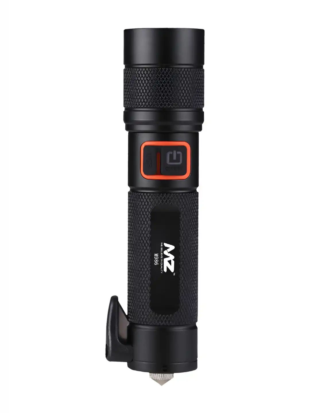 Buy MZ M986 Black Metal Rechargeable Led Flashlight - Flashlight