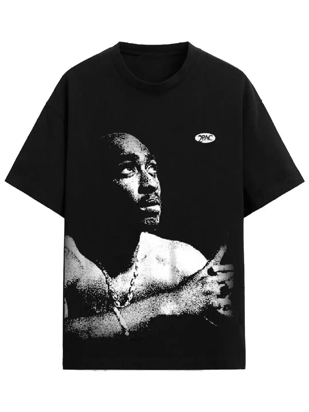 トップス 198club 2PIECES PAC CREW NECK T-SHIRTS S Buy Bonkers Corner Men Printed Drop-Shoulder Official 2pac