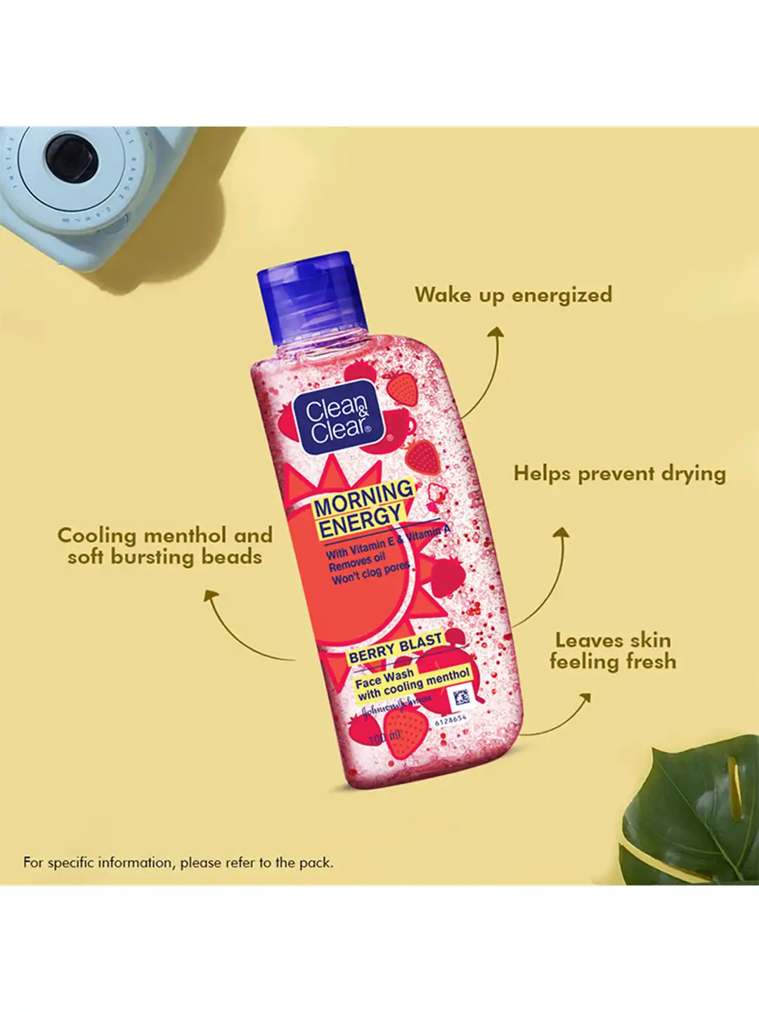 Buy Clean&Clear Morning Energy Berry Blast Face Wash with Menthol