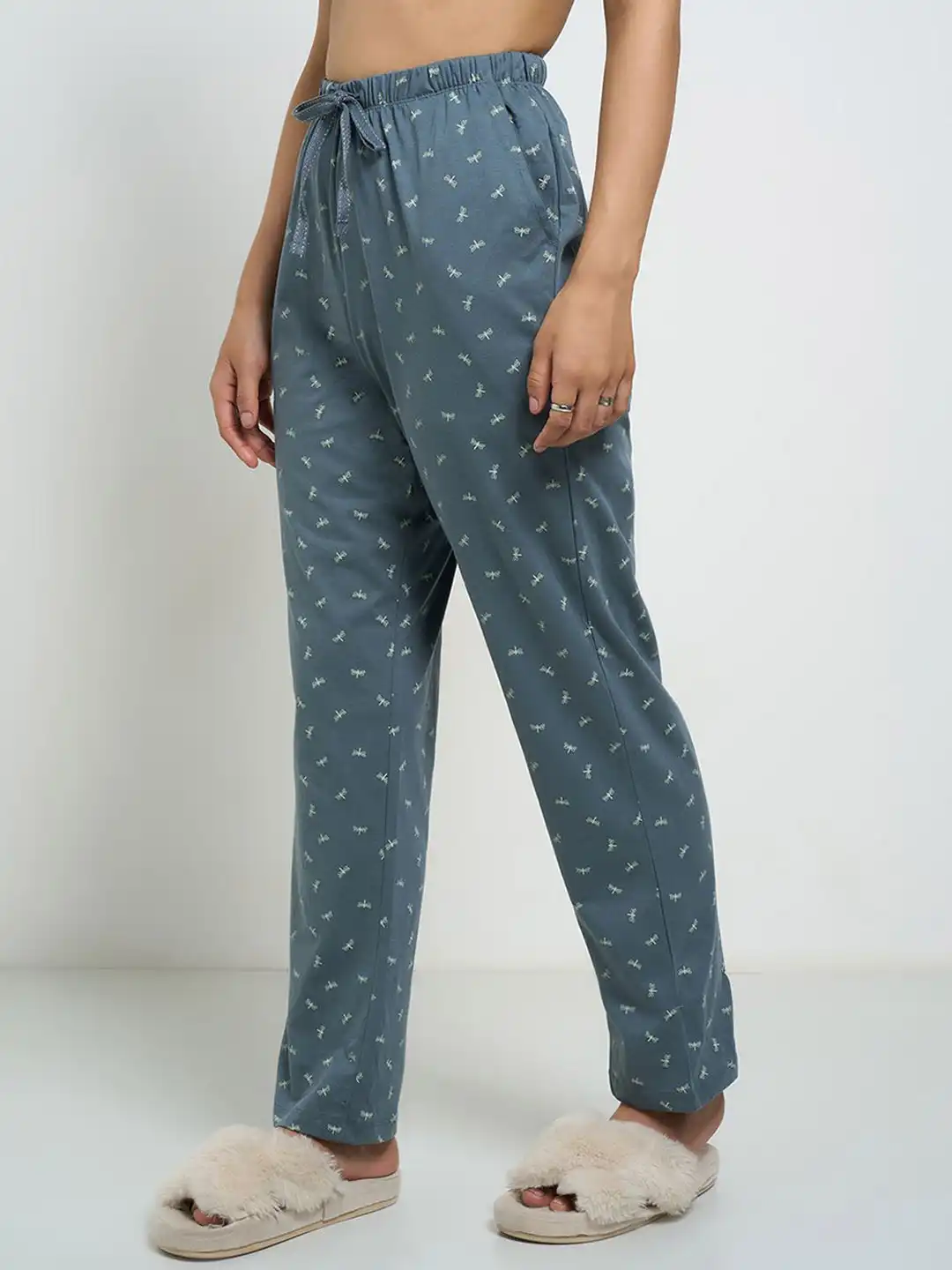 Buy Dreamz by Pantaloons Women Printed Pure Cotton High Rise