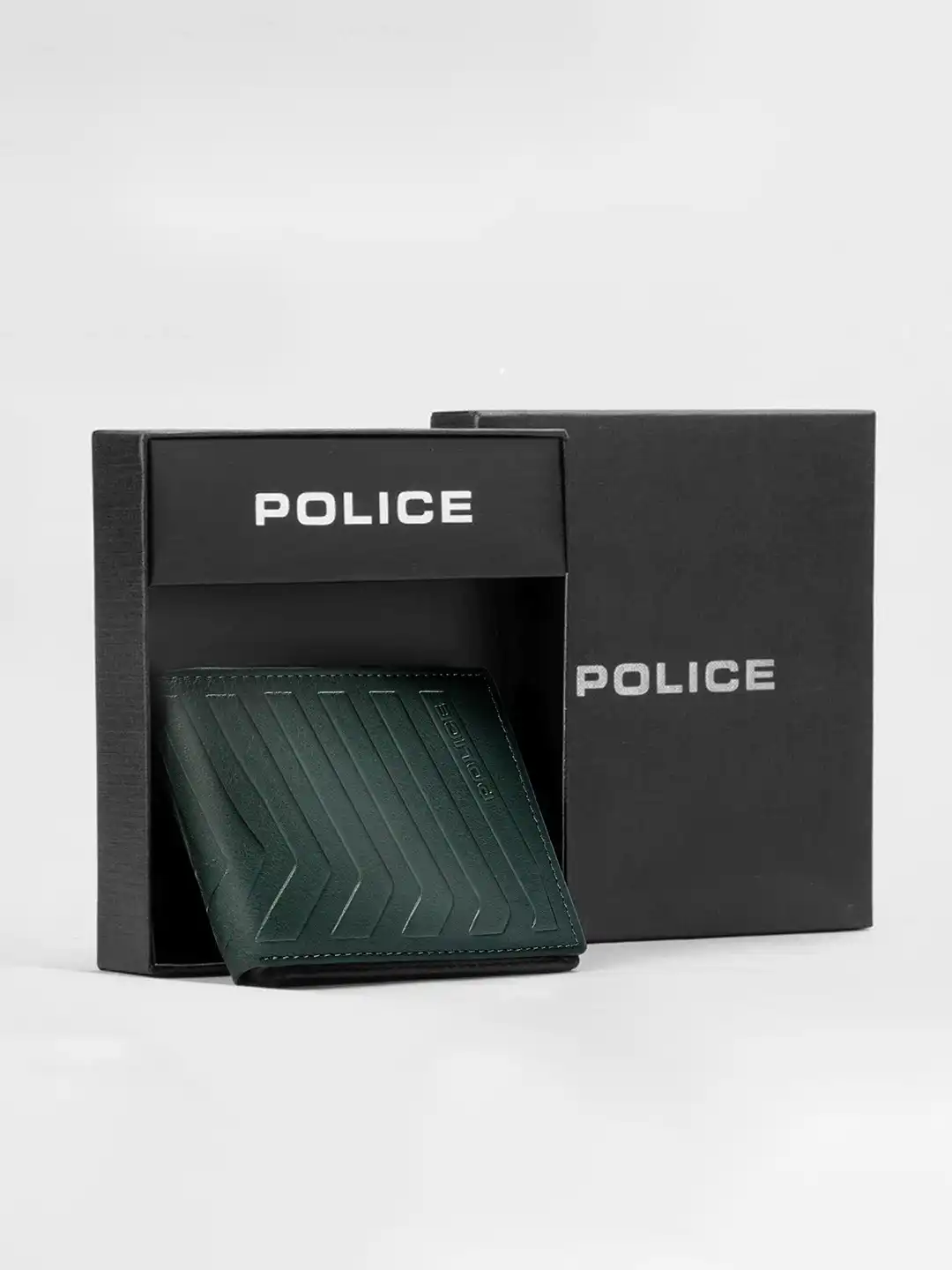 Buy Police Men Textured Leather Two Fold Wallet - Wallets for Men