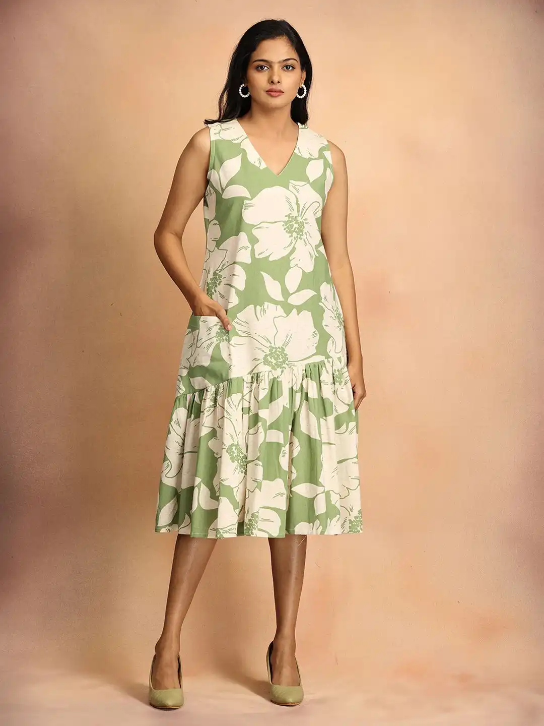 sachin and babi light blue dress Drop Waist Dress main image 0