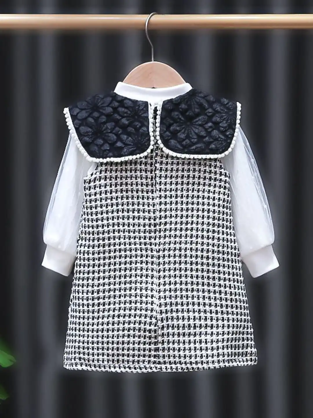 yk girls self design a-line dress reviews Buy With Top - Dresses for Girls 33303398 SIZE:MEDIUM
