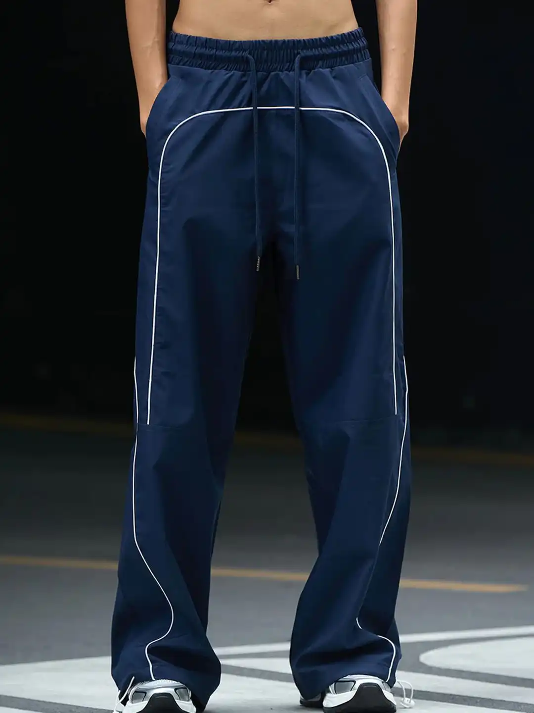 Buy Bonkers Corner Women Navy Blue Sporty Deconstructed Loose