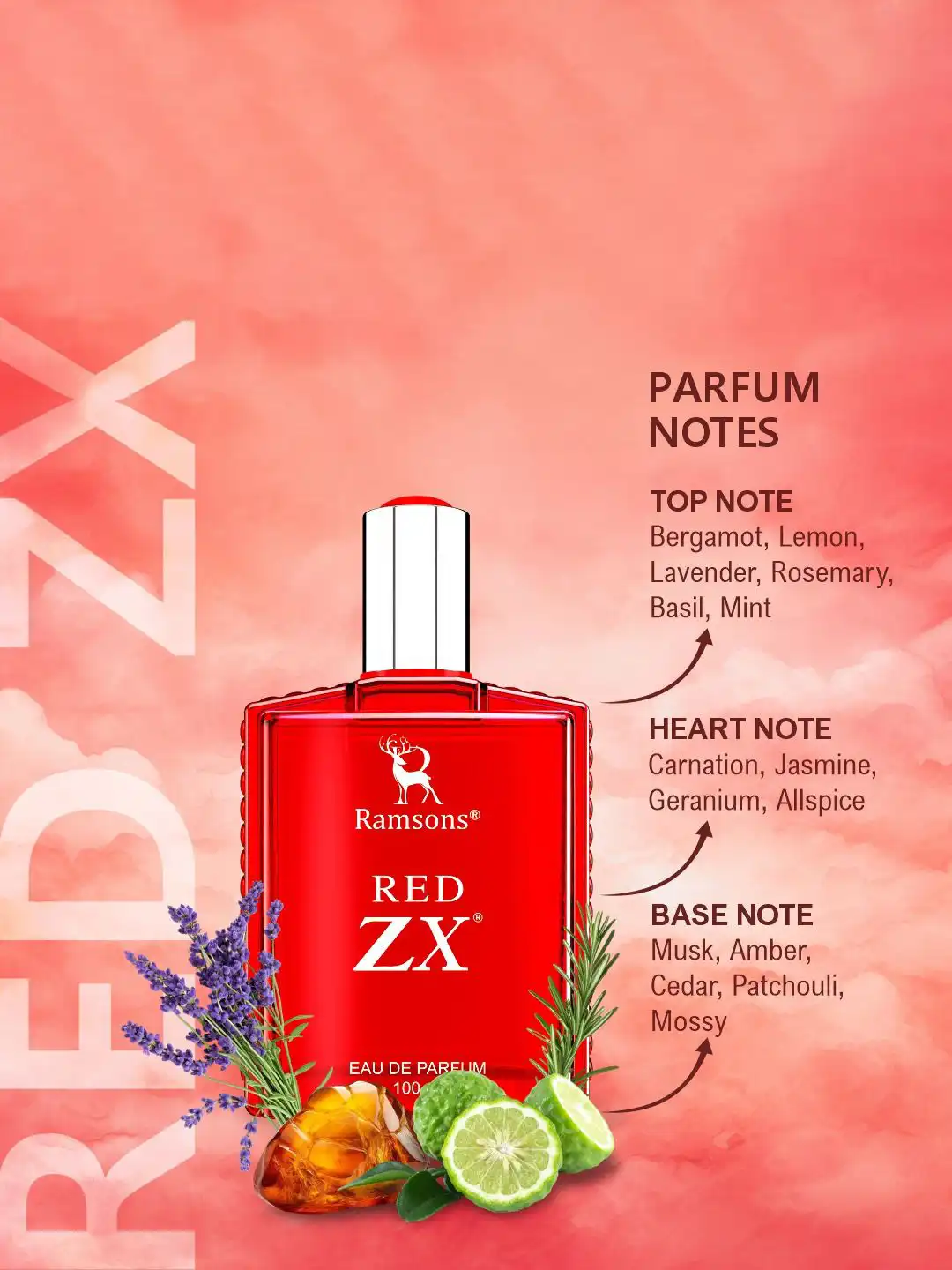 Buy Ramsons Set of 2 U R Lovely & Red ZX Eau De Parfum - 100 ml