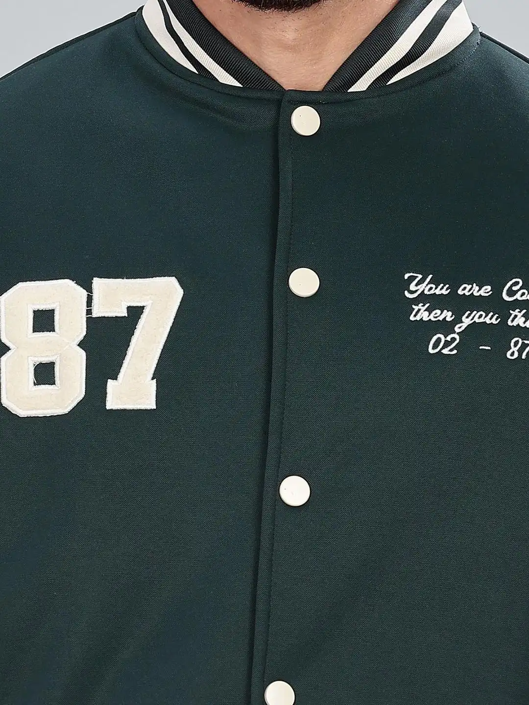 Buy COLOR HUNT Men Typography Embroidered Varsity Jacket - Jackets