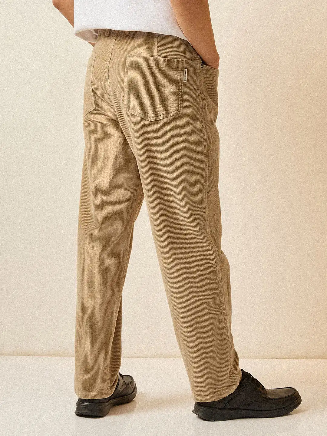 Buy THE BEAR HOUSE Men's Baggy Fit Corduroy Pants with Drawstring