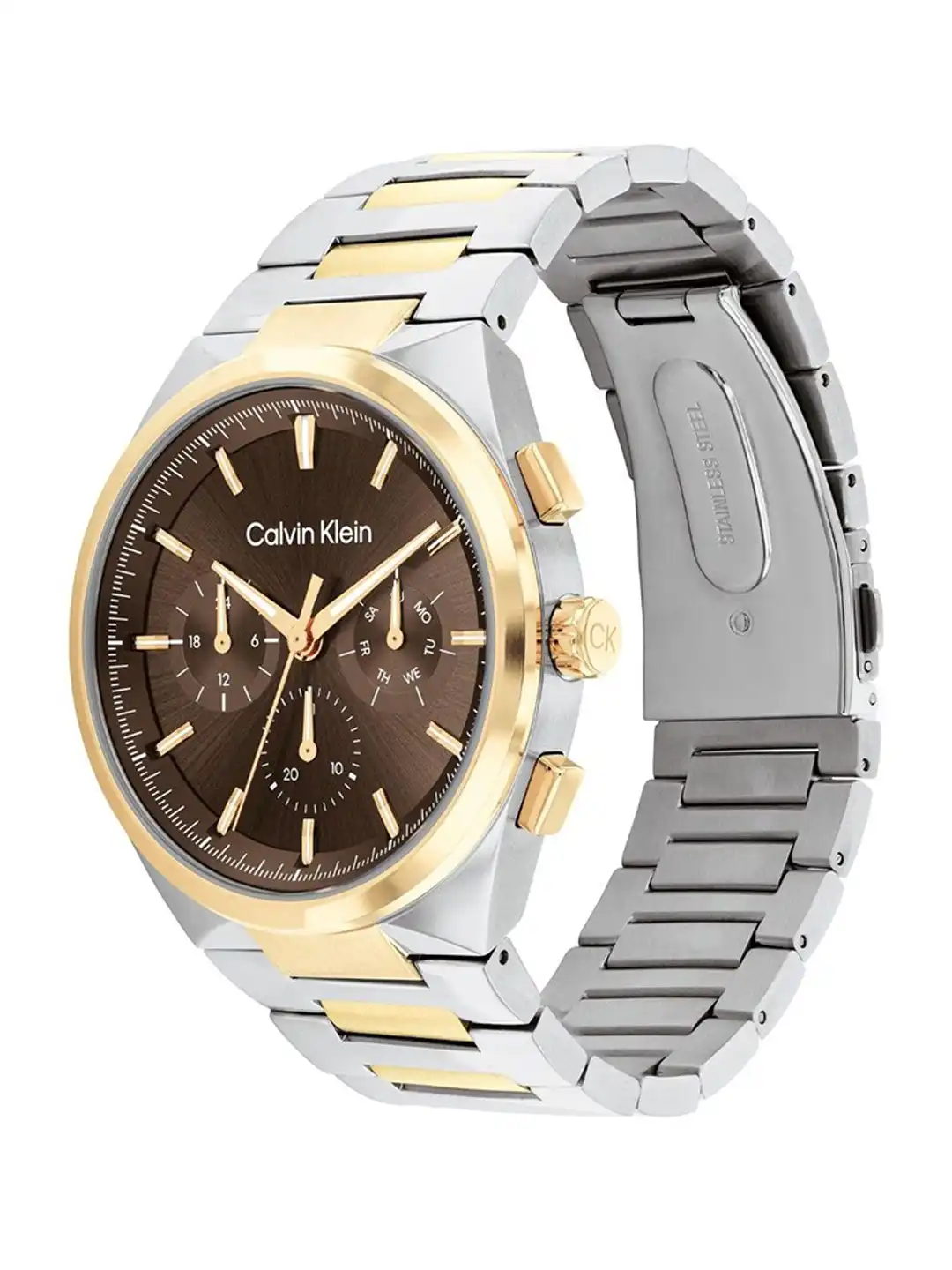 Buy Calvin Klein Men Dial & Stainless Steel Straps Analogue Watch