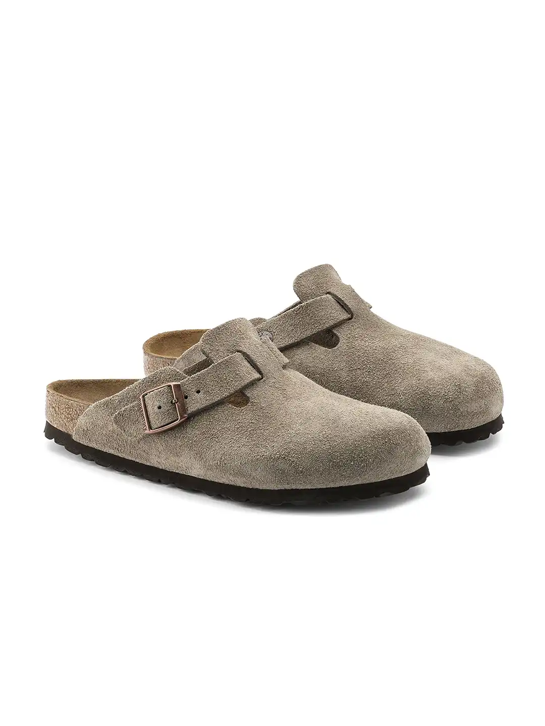 Buy Birkenstock Boston Unisex Regular Width Beige Leather Sandal