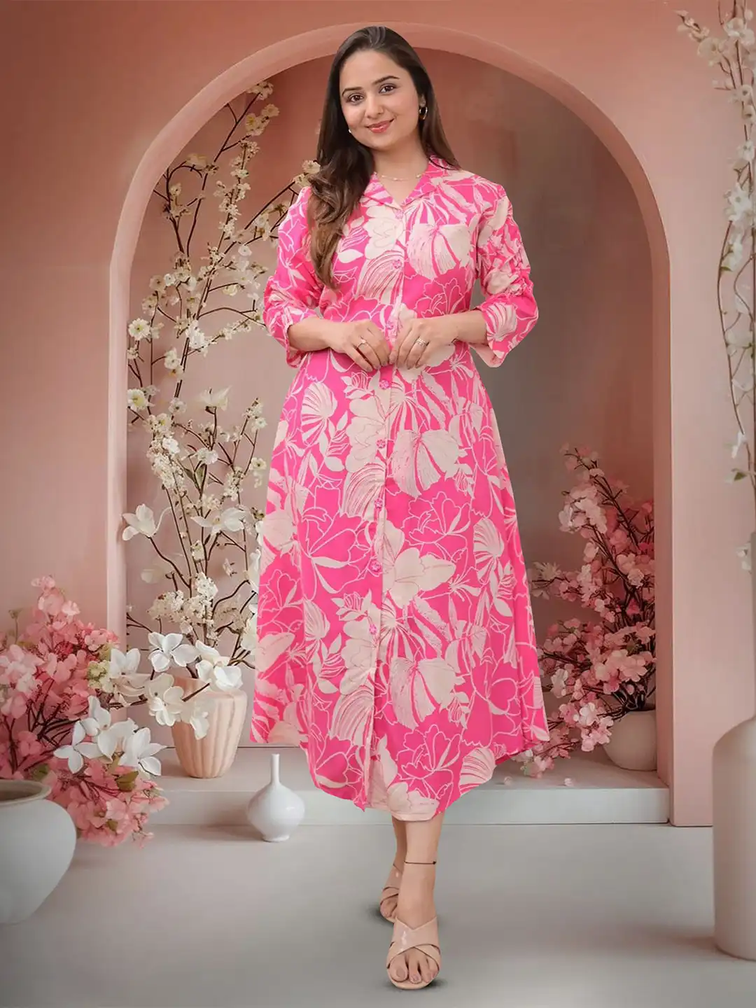 Buy SZN Floral Printed Shirt Dress - Dresses for Women 33125661