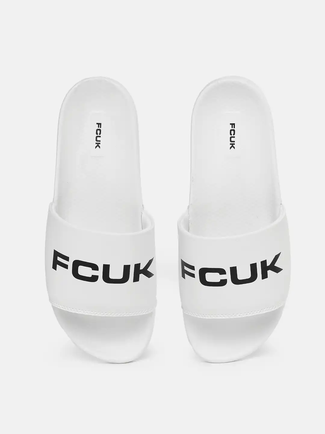 Buy FCUK Men Brand Name Printed Sliders - Flip Flops for Men