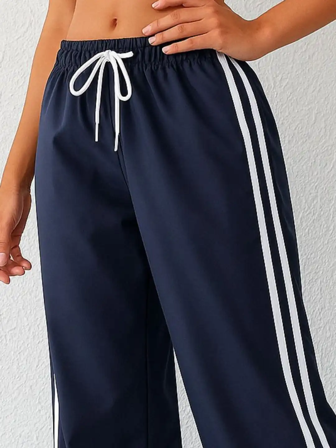 Buy SAKHWALA Women Loose Fit Wide Leg Track Pant - Track Pants for