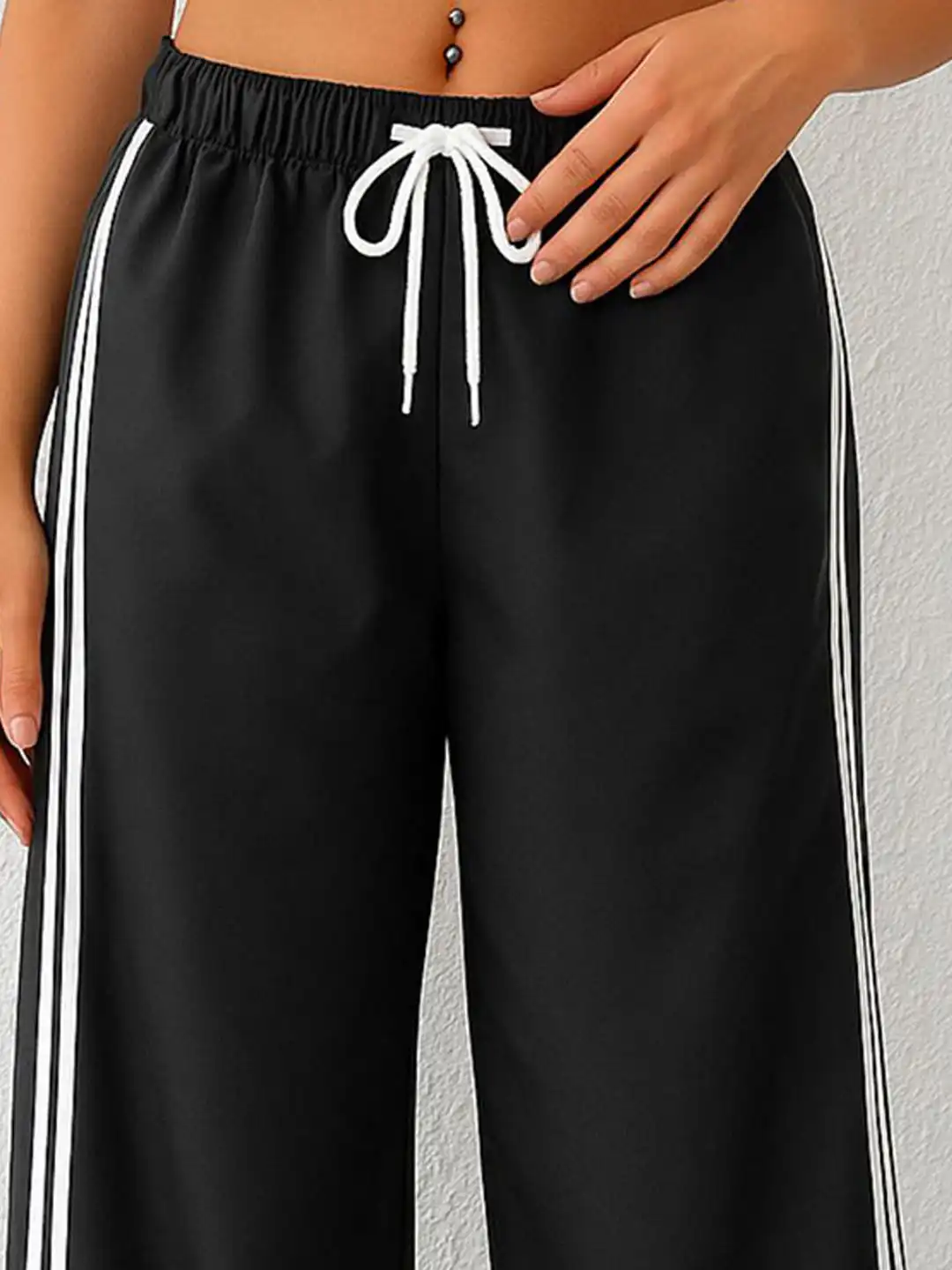 Buy SAKHWALA Women Loose Fit Wide Leg Track Pant - Track Pants for