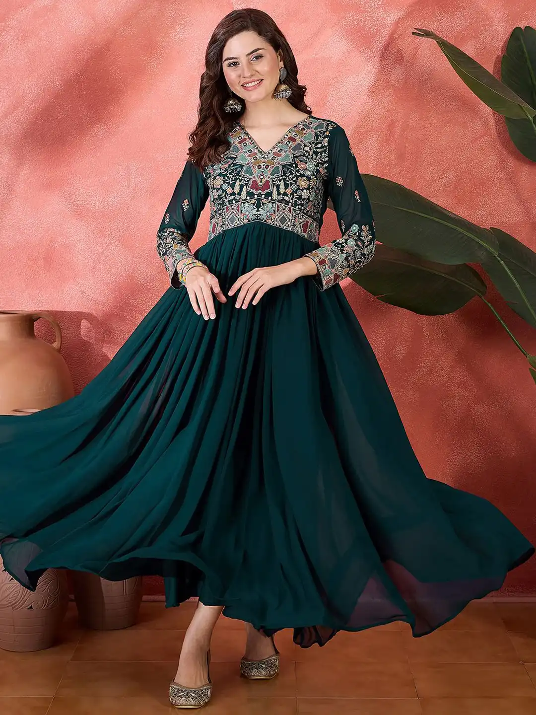 alia cut dress myntra Buy Sangria Sequence Embroidered Alia Cut Gown Ethnic Dresses - Ethnic  Dresses for Women 34192914